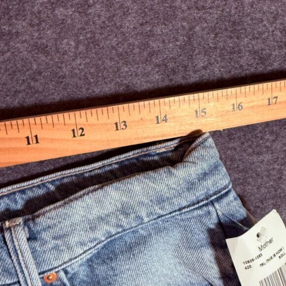 Mother Superior Denim Half Pipe Ankle Barrel Jeans Boho Wide Leg Sz 29 Light NWT - Picture 12 of 15